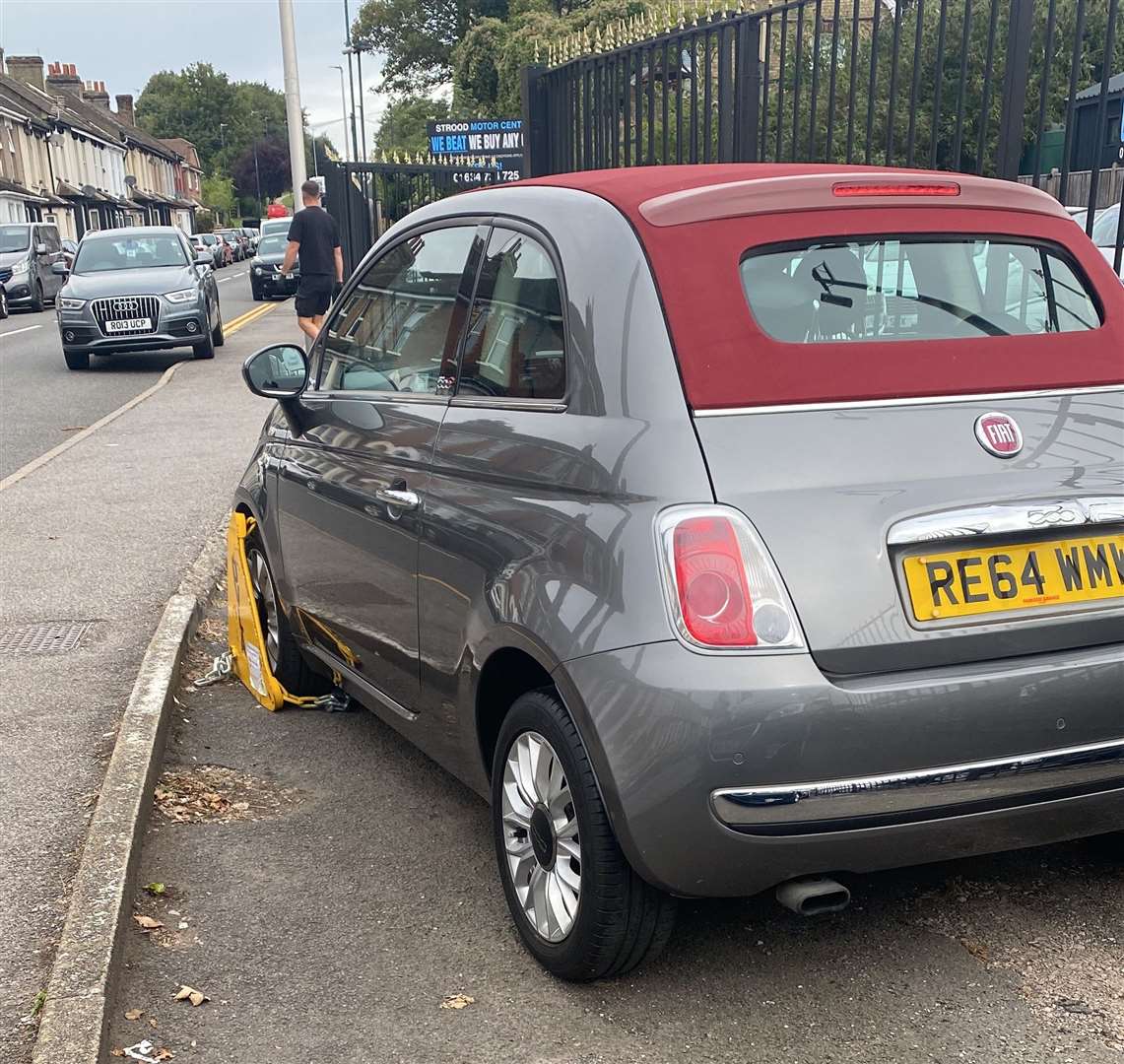It was clamped last Thursday (August 31) and was supposed to be sold. Picture: Max Mannouch