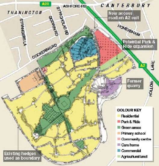 Graphic of the site released before the hospice plans were revealed