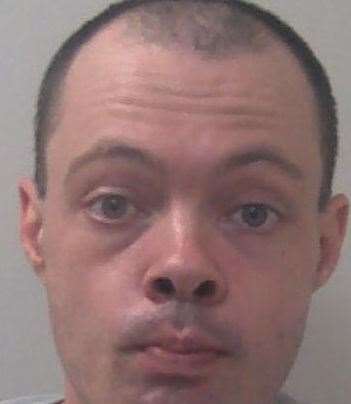 Christopher Hatcher has been jailed for four years after attacking a woman for her phone. Picture: Kent Police