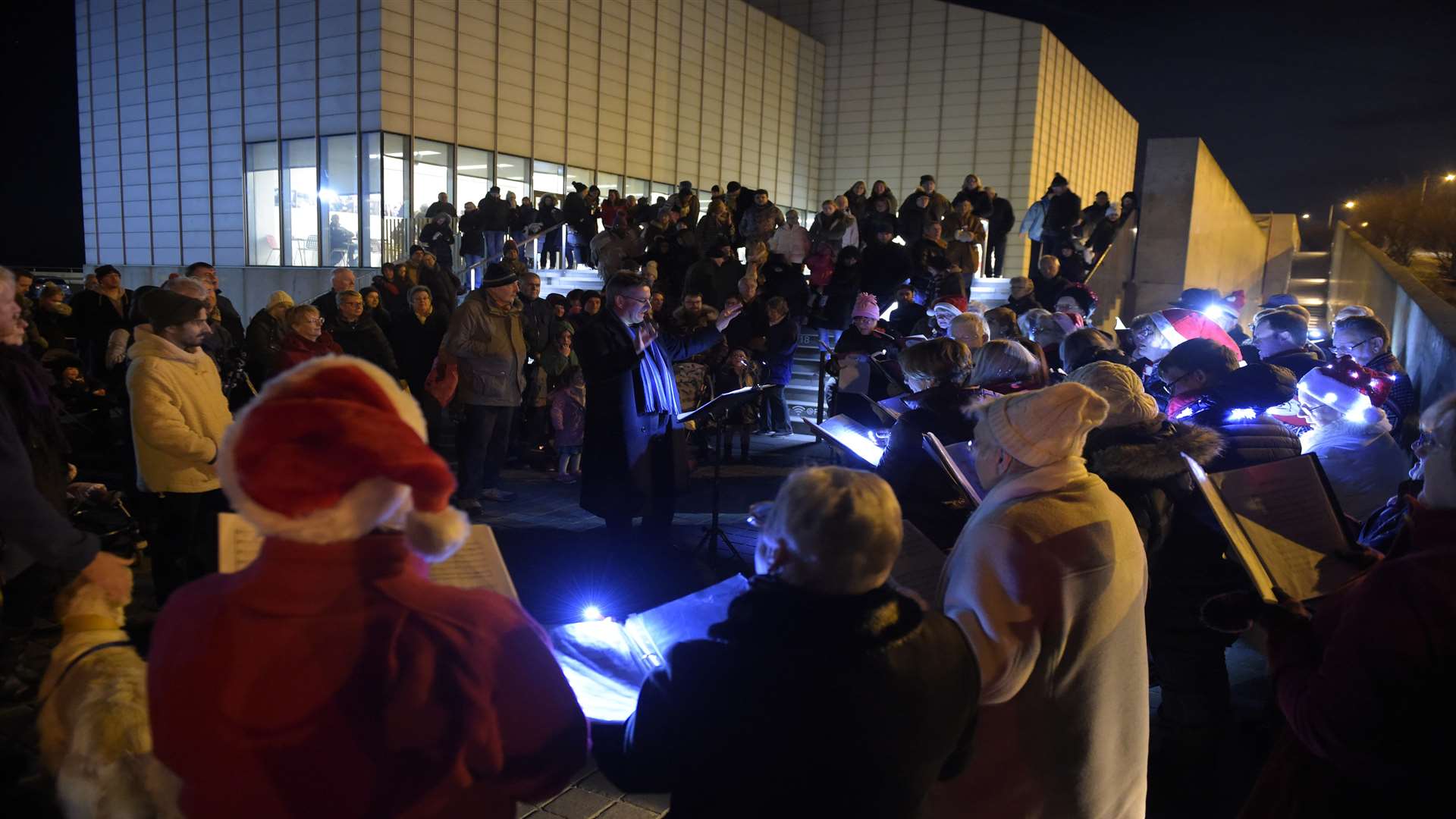 Thanet Big Sing Community Choir entertained before the lights were turned on