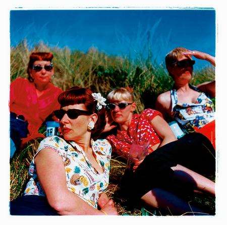Lynn, Lisa, Charlotte and Teresa, Norfolk 2000. Picture: Richard Heeps