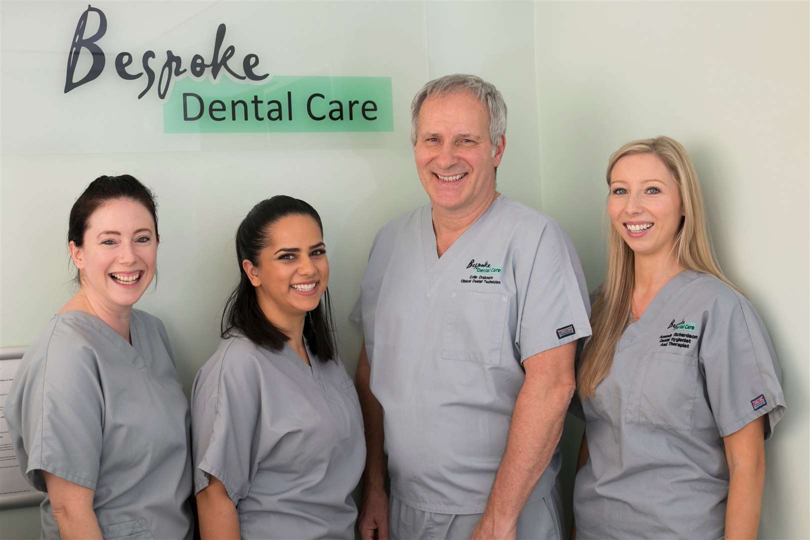 The team at Bespoke Dental: Natalie Knight, Anika Mascarenhas, Colin Orsbourn & Amanda Richardson (13409878)