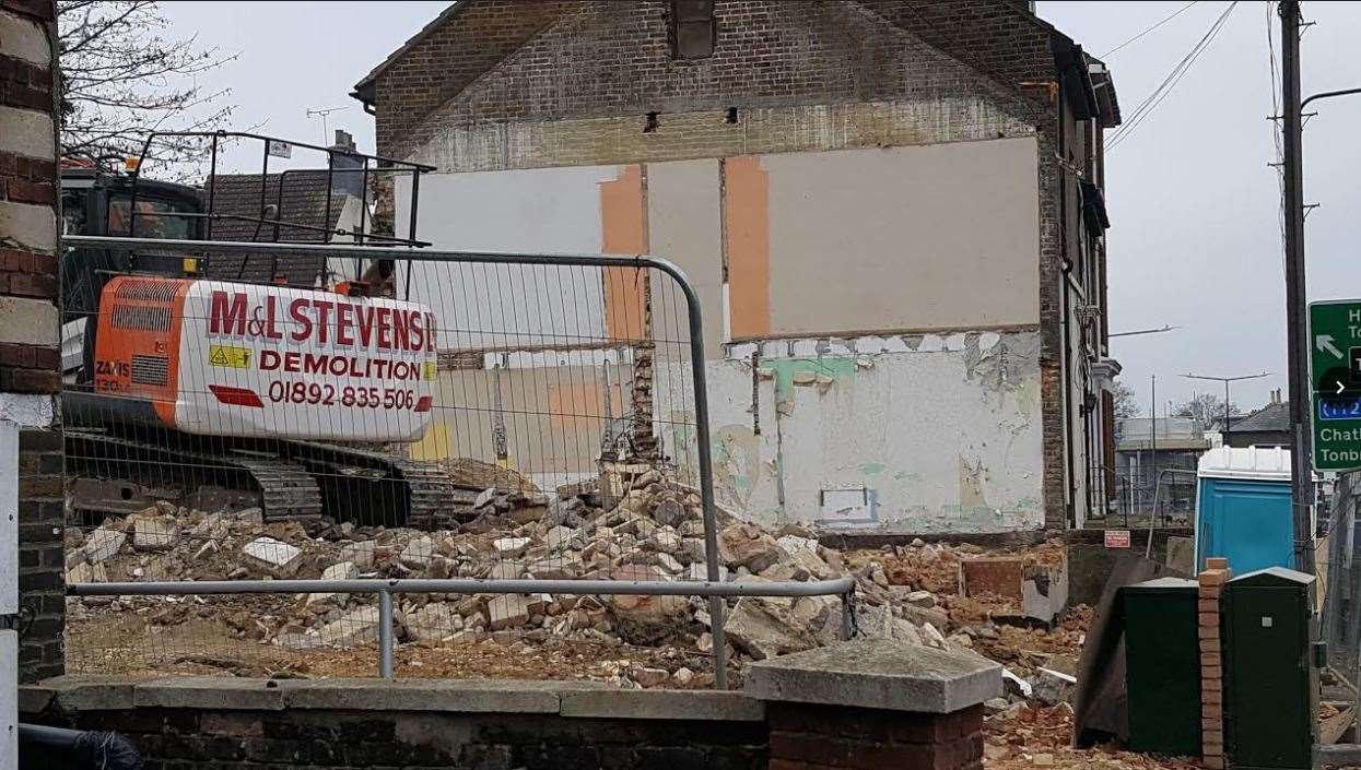 Demolition work at Maidstone Mosque took place in November