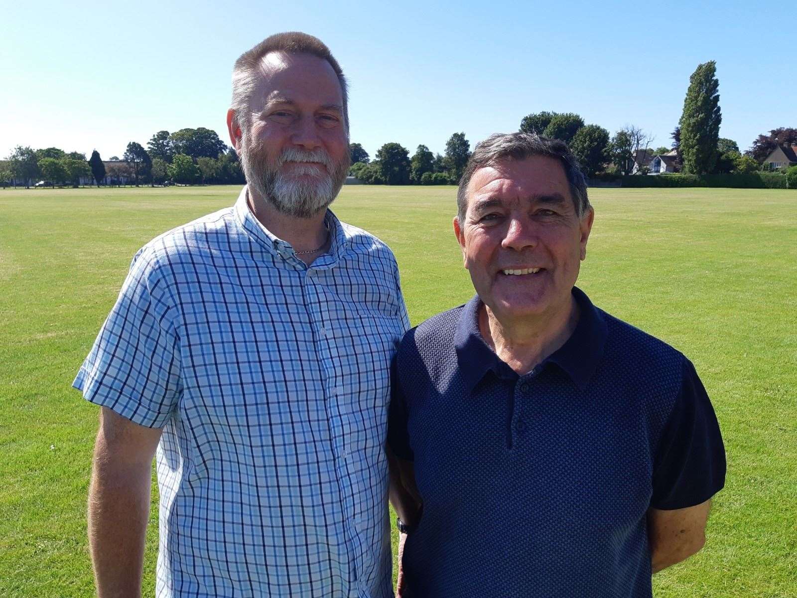 Steve Bowers and Bob Chivington from Cinque Ports FC are looking for new players