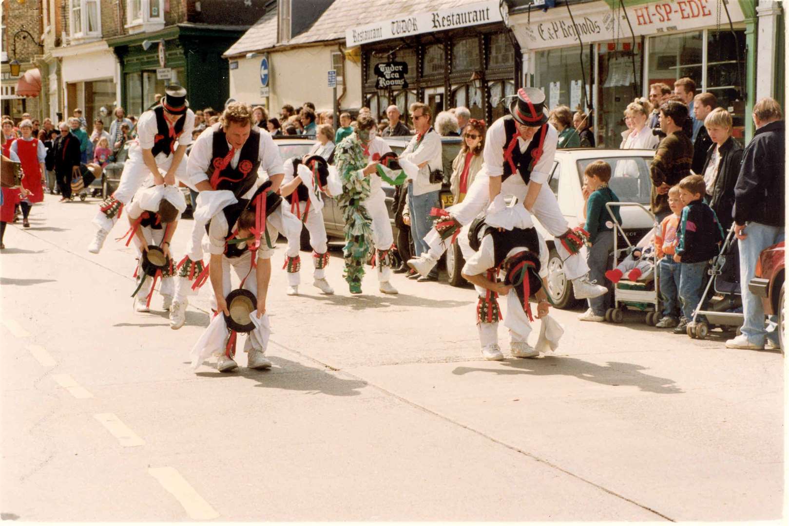 Morris dancers in Whitstable in 1993