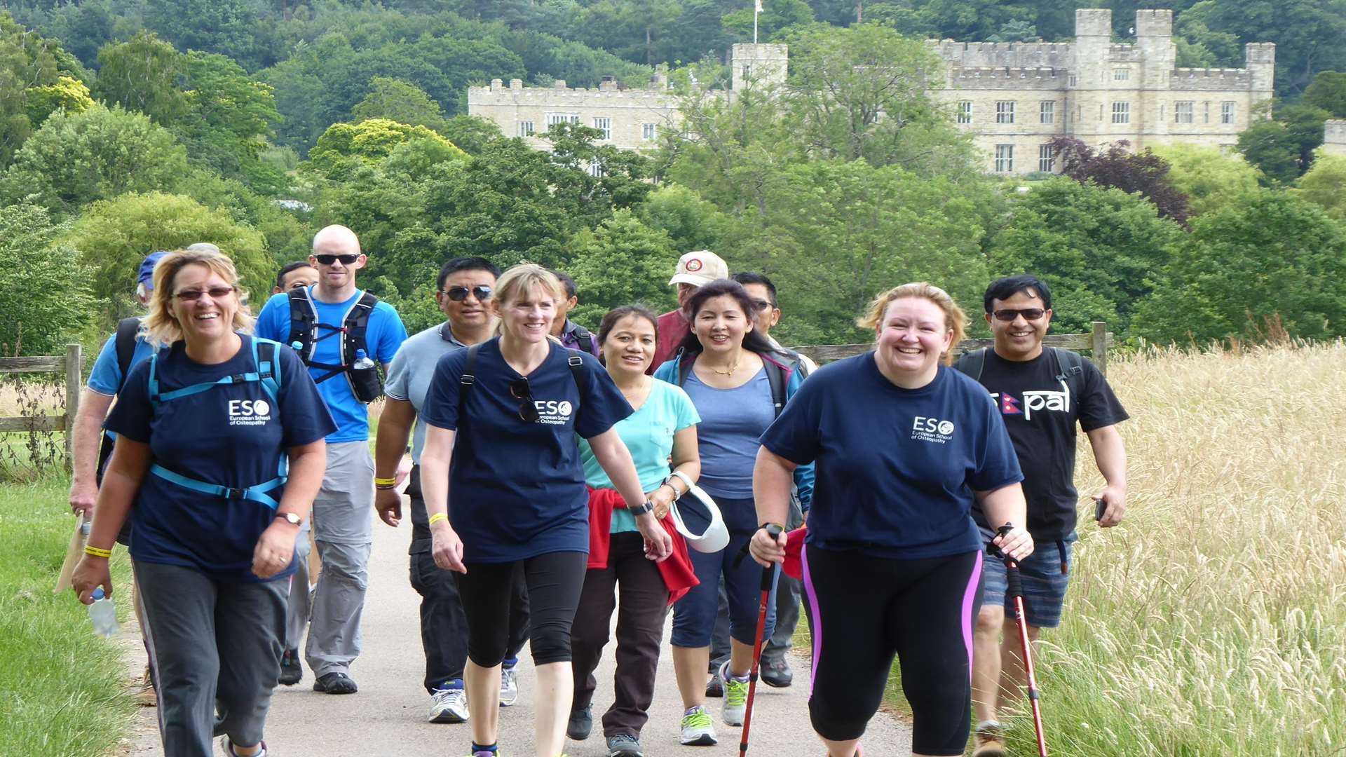 KM Charity Walk participants enjoyed views of Leeds Castle, Maidstone.
