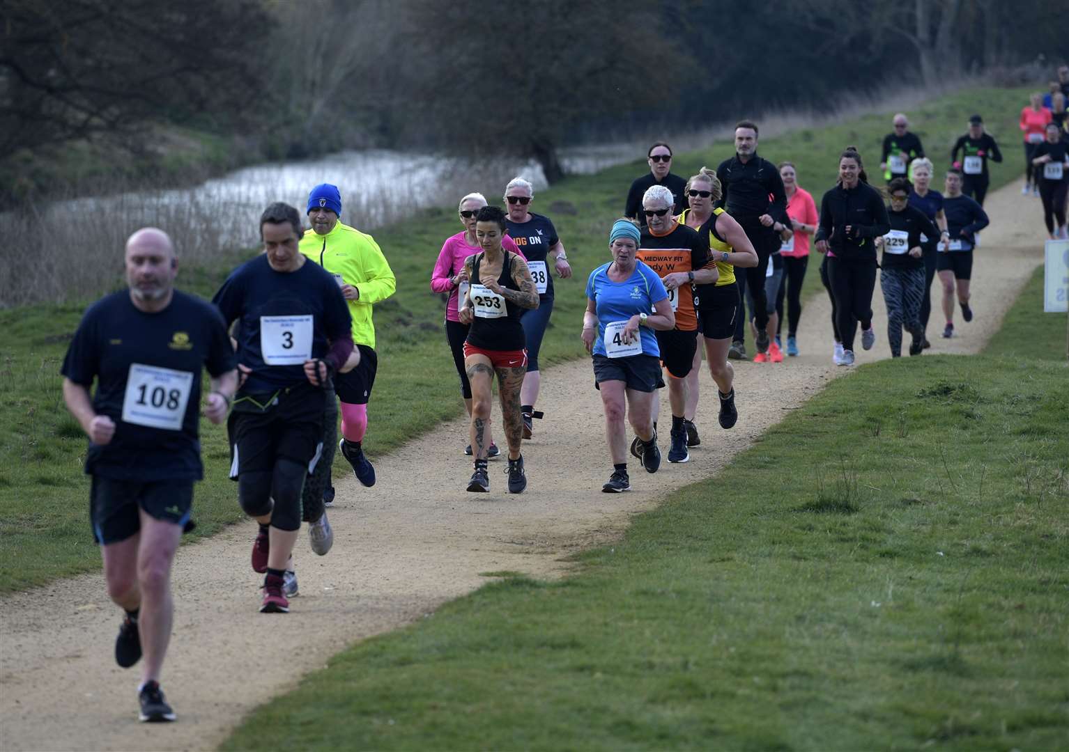 More than 200 runners took part. Picture: Barry Goodwin