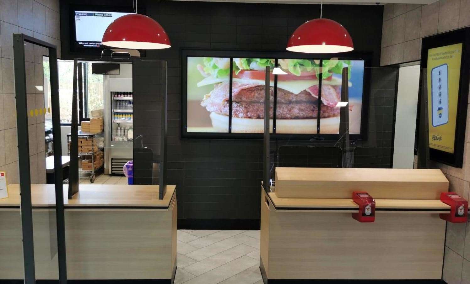 Inside the new McDonald's in Snodland, which started serving customers on June 2 Picture: McDonald's