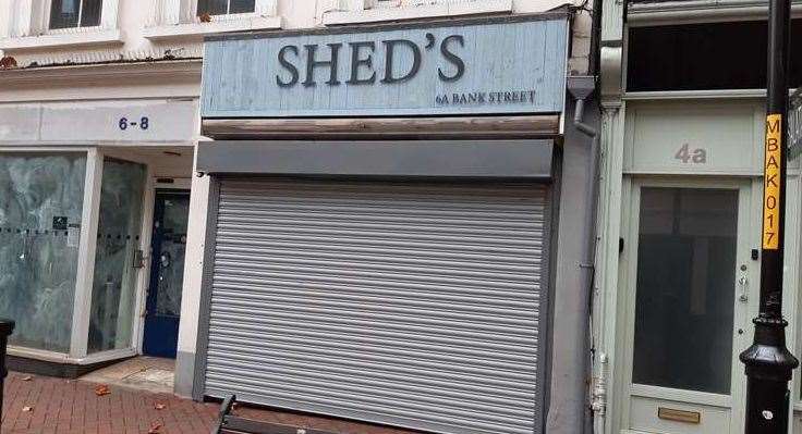 Sandwich shop Shed's was previously based at the unit, but closed after three weeks in 2021
