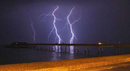 Lightning over Deal Pier