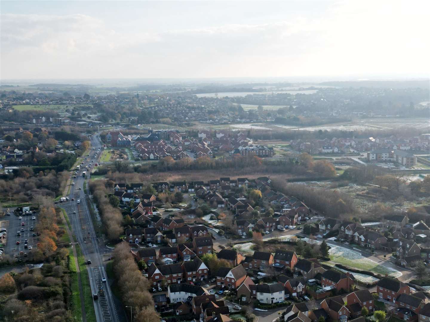 The Old Thanet Way between Herne Bay and Whitstable is expected to be gridlocked by the work nearby. Picture: Barry Goodwin