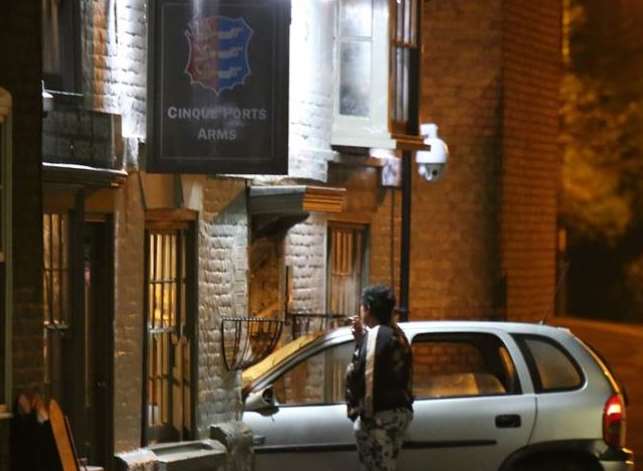 The car crashed through the front of the pub - picture UK News in Pictures