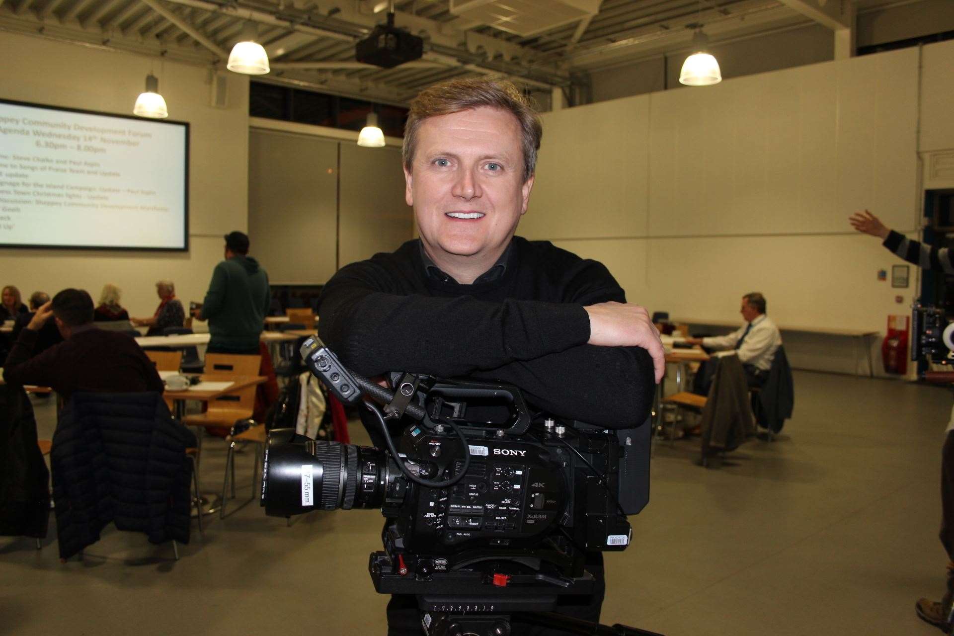 Aled Jones on Songs of Praise from the isle of Sheppey this Sunday (55240011)