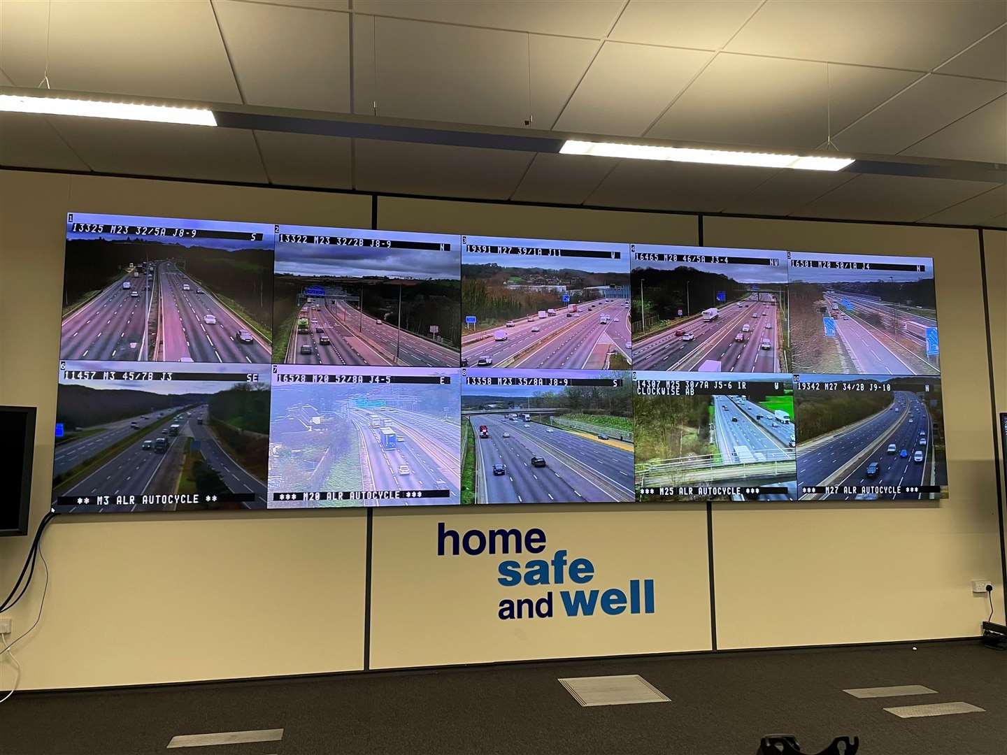 Inside the control centre where teams monitor the roads