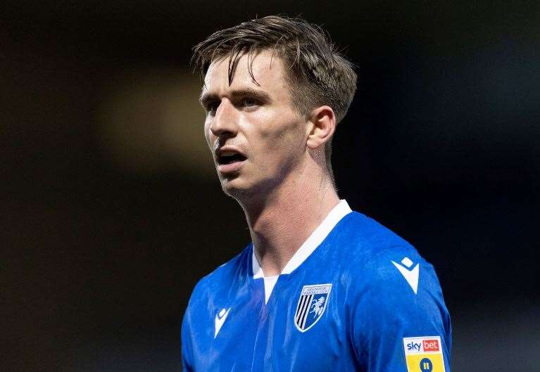Oli Hawkins was back in action for Gillingham on Saturday Picture: @Julian_KPI