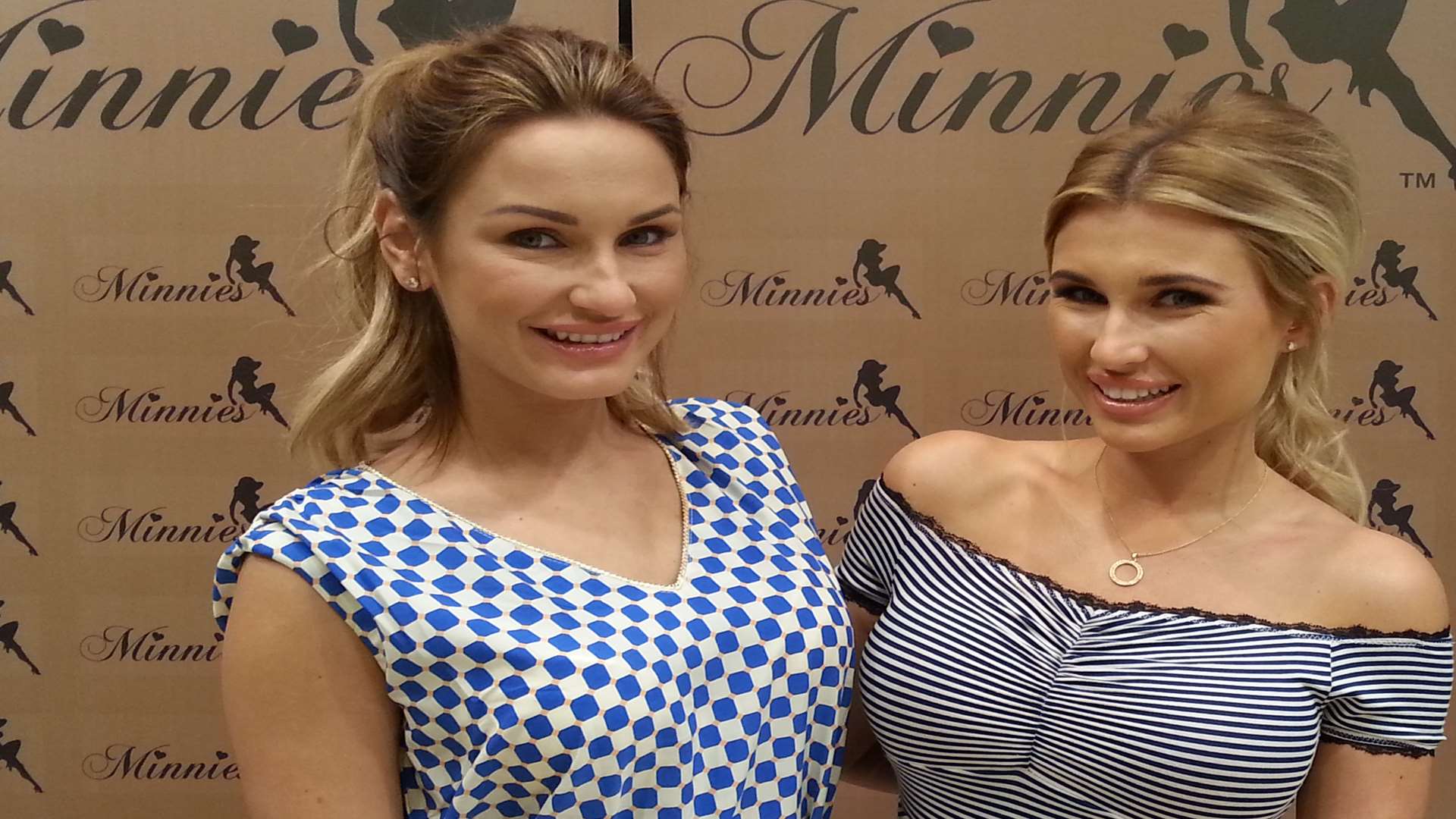 Sam and Billie Faiers in their boutique