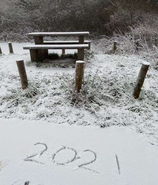 Snow on Blue Bell Hill, Maidstone on Saturday, January 16 Picture: Gemma