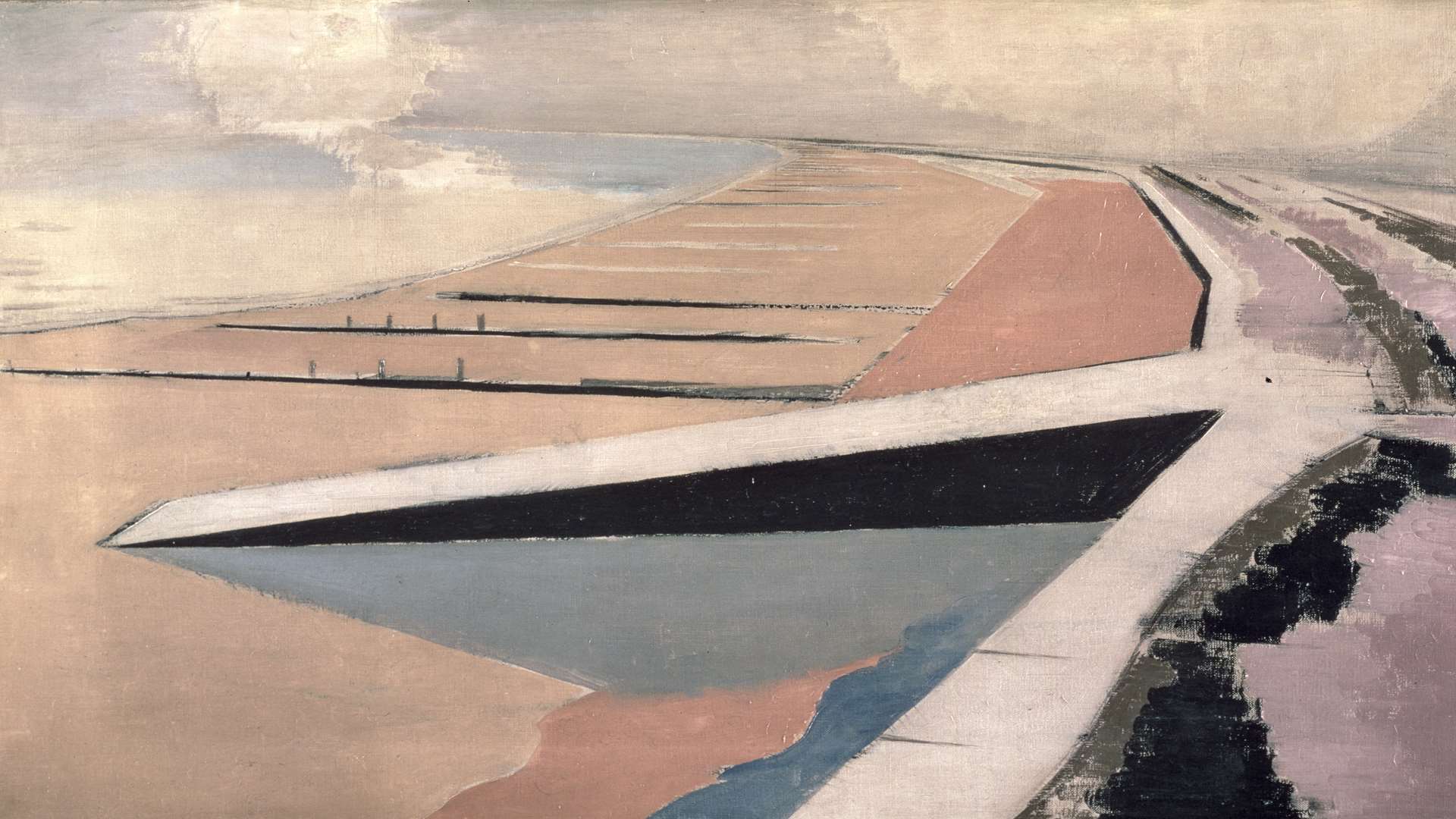 Paul Nash’s The Shore (1923). Supplied by Leeds Art Gallery