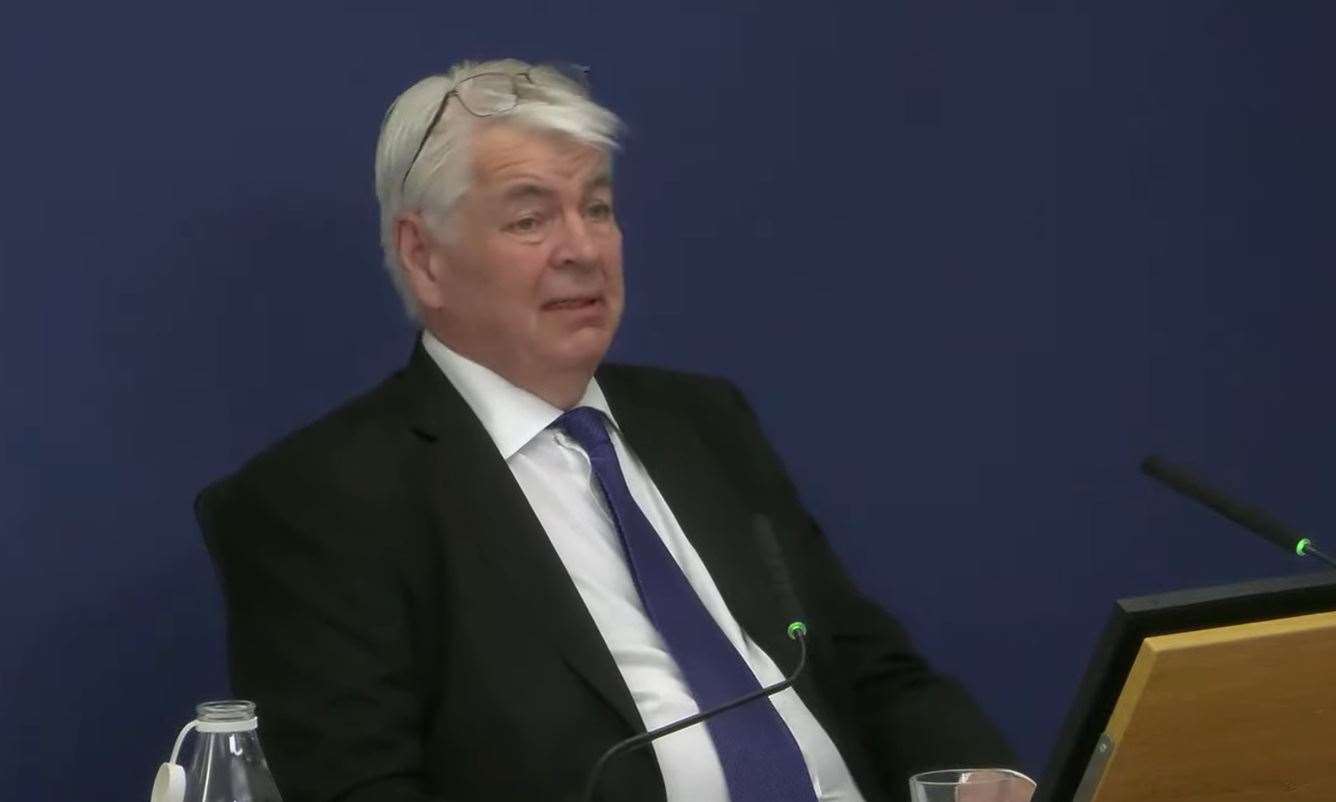 Alisdair Cameron giving evidence to the inquiry (Post Office Horizon IT Inquiry/PA)