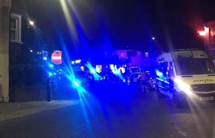 The attack happened at the pub in Wilton Road. Photo: Kent 999s