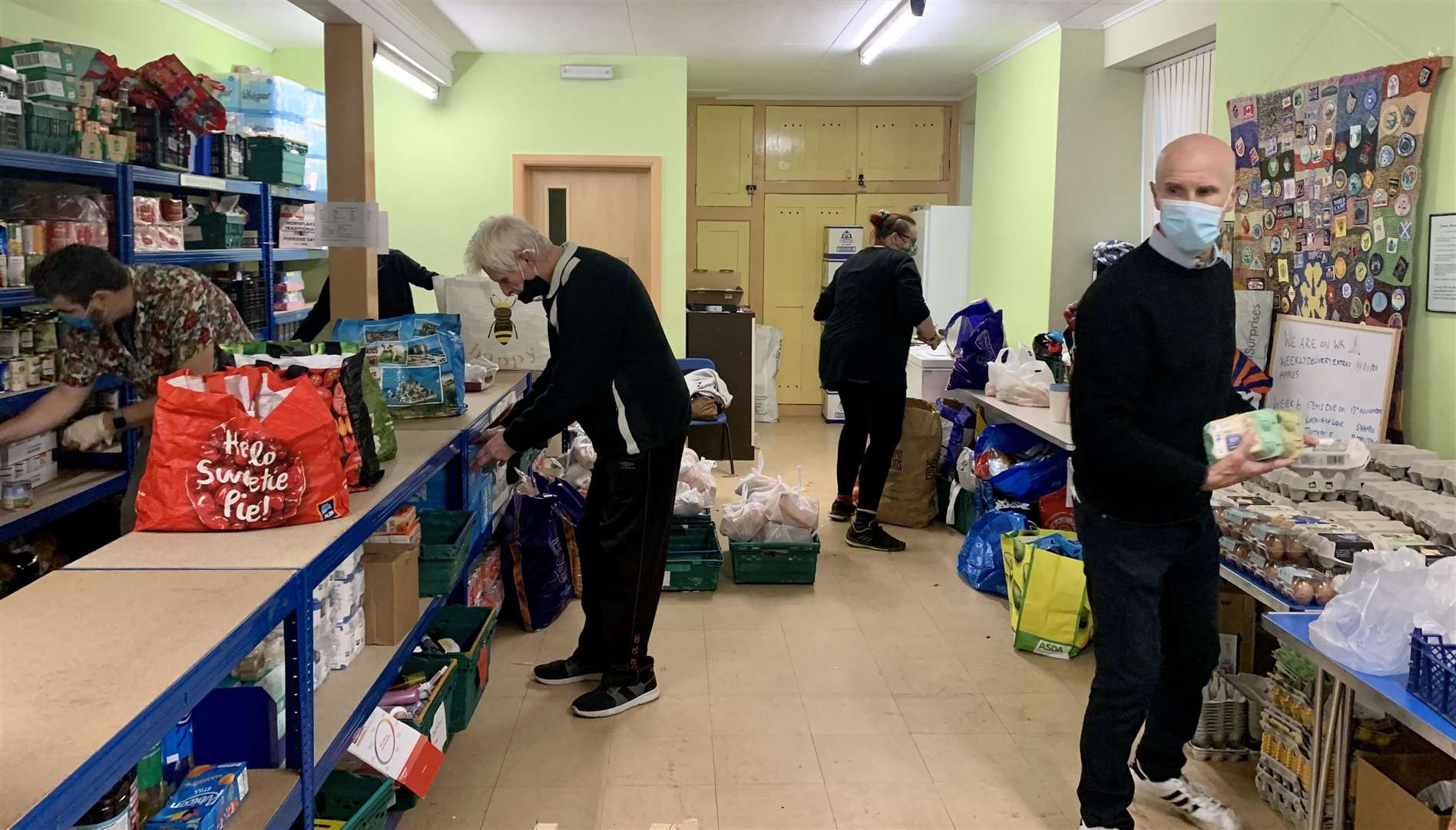 The food bank's success is thanks to its army of willing volunteers. Picture: Twinkle Troughton