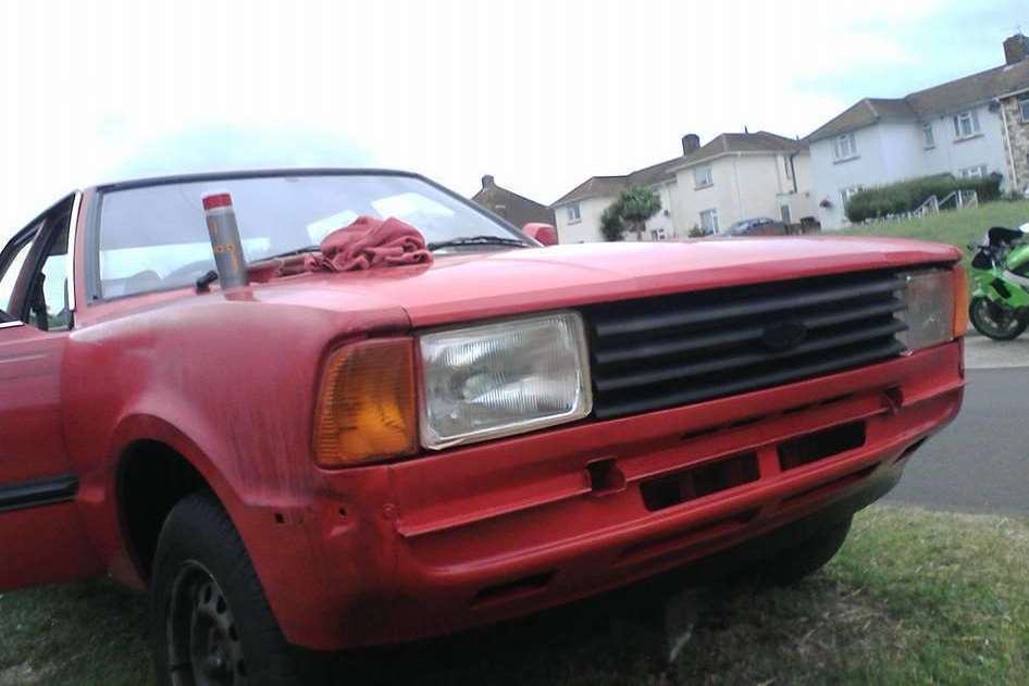 Martin Isitt's ford cortina was stolen on New Year's Eve