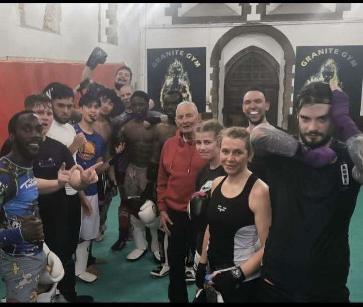 A training session at Granite gym