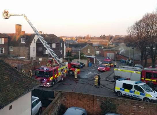 Emergency crews at the scene. Picture: @tinytimmytweets