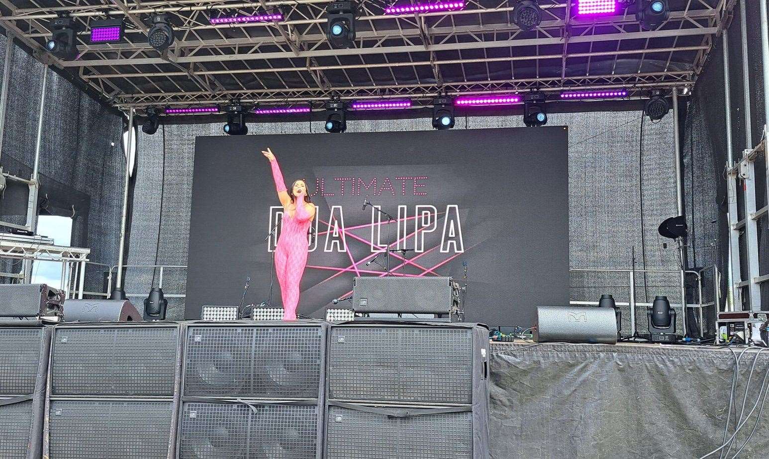 Ultimate Dua Lipa performing at the festival