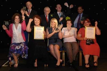 Group pic of the award winners with Dr. David Starkey