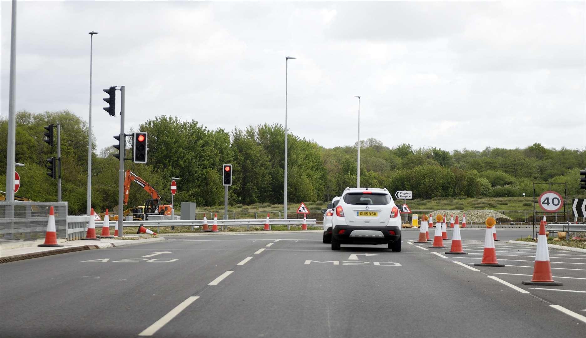 The Junction 10a traffic lights have proven controversial. Picture: Barry Goodwin