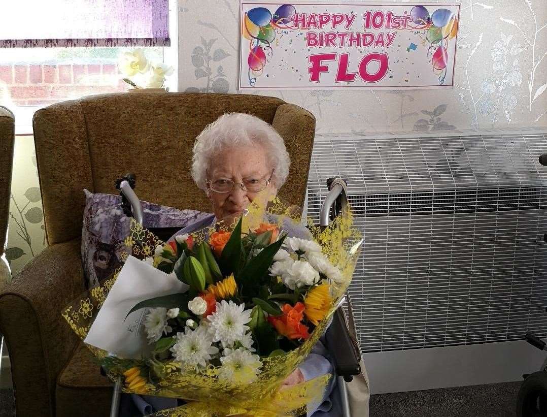 Flo Cutterham celebrated her 101st birthday on Friday, May 15