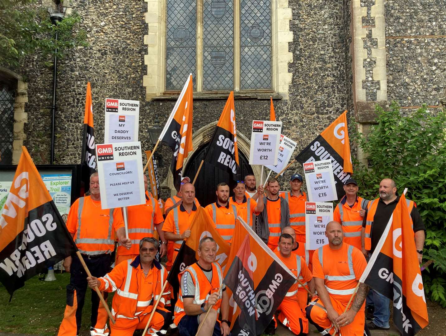 Canterbury bin strikers are in their third week of industrial action