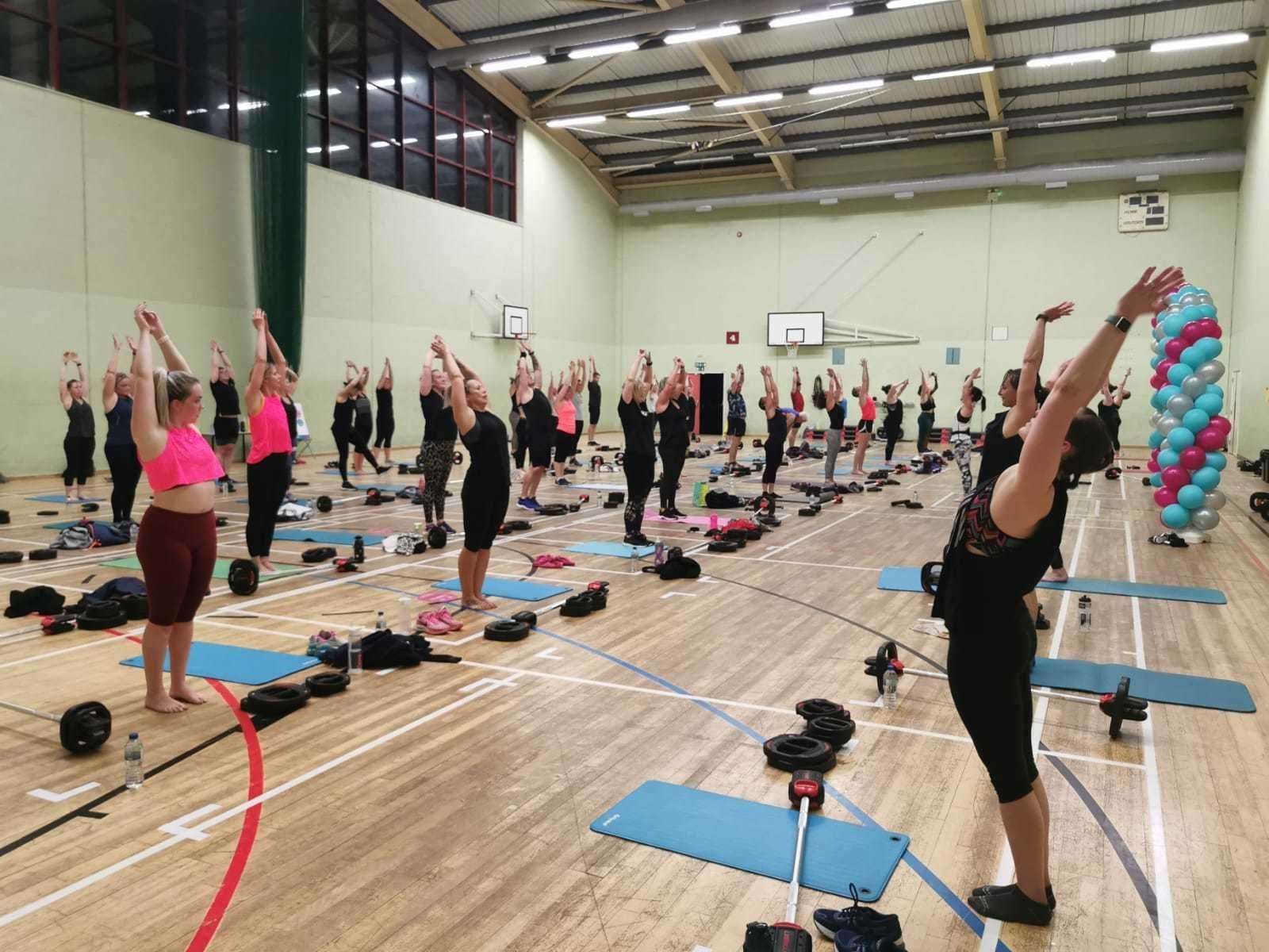Dozens of people took part in the fundraising class at Kingsmead Leisure Centre in Canterbury. Picture: Jessica Newman