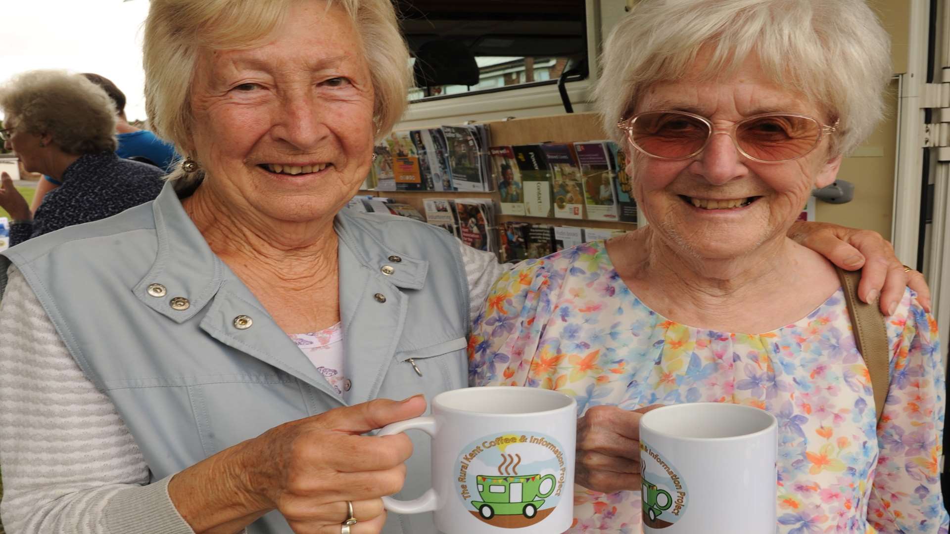 Barbara Bentley and Sheila Moore enjoy a cuppa. Picture: Steve Crispe