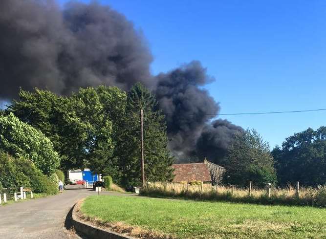 The fire is reported to have started just after 2.30pm. Picture: Simon Ashdown