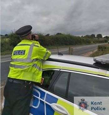 Speed checks were compelted in Headcorn by police. Picture: Kent Police (50469943)