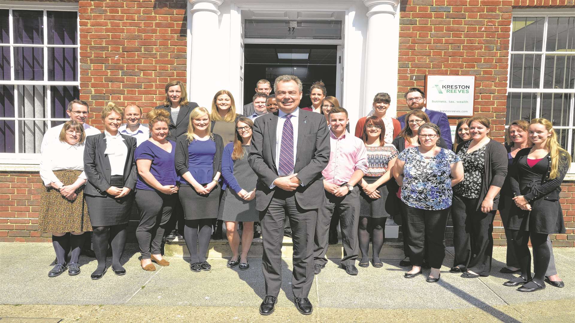 Kreston Reeves staff outside its Canterbury office