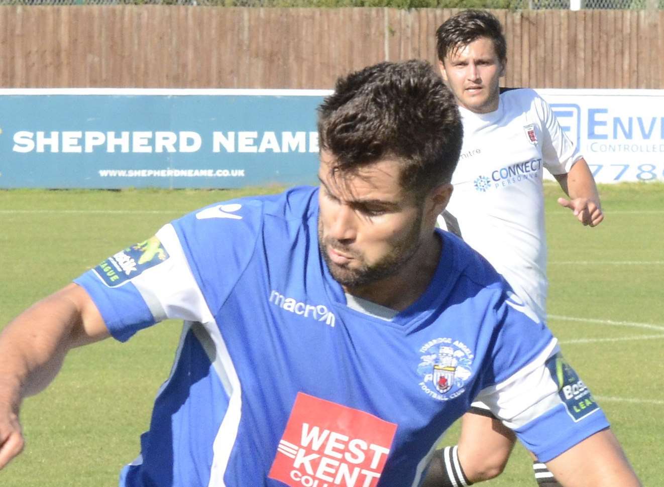 Joe Turner scored the Tonbridge opener against Met Police Picture: Chris Davey