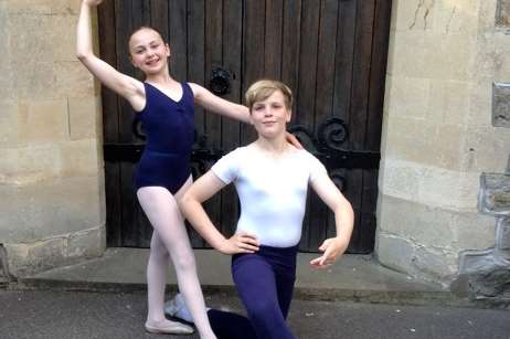 Hattie Lewis, 11 and Owen Horsford, 12 were awarded places with the National Youth Ballet