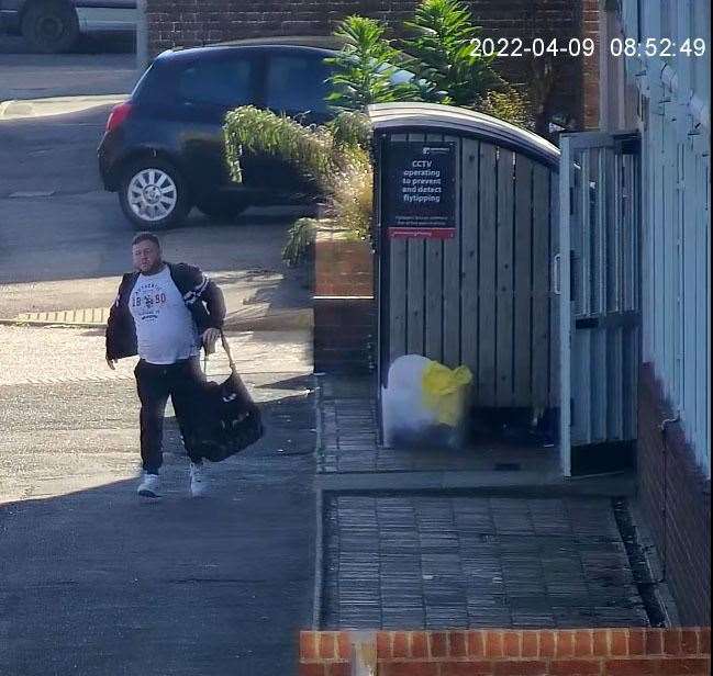 Four images of the alleged fly-tippers have been released by Canterbury City Council