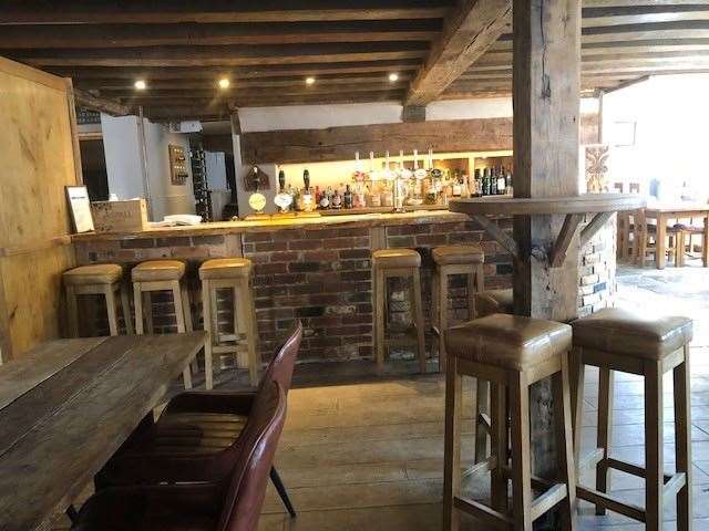 The beams and all the furniture have been lightened considerably and it’s made a huge difference to the main bar
