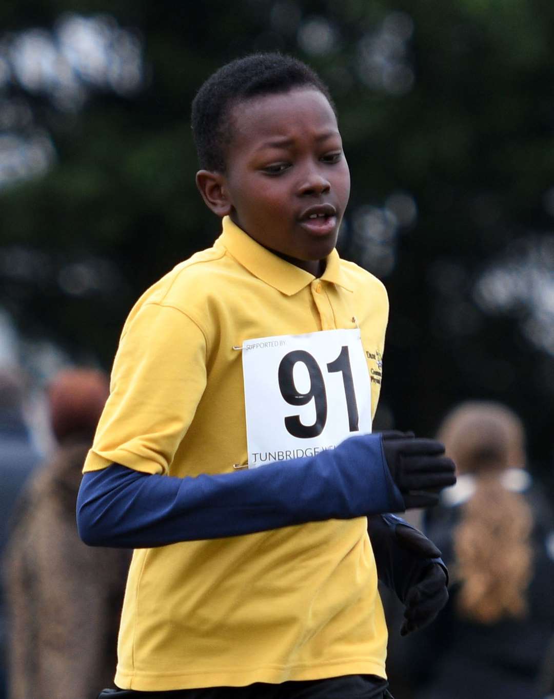 Adam Mohtady took sixth place in the Year 7 boys' race for Thanet. Picture: Barry Goodwin (54437743)