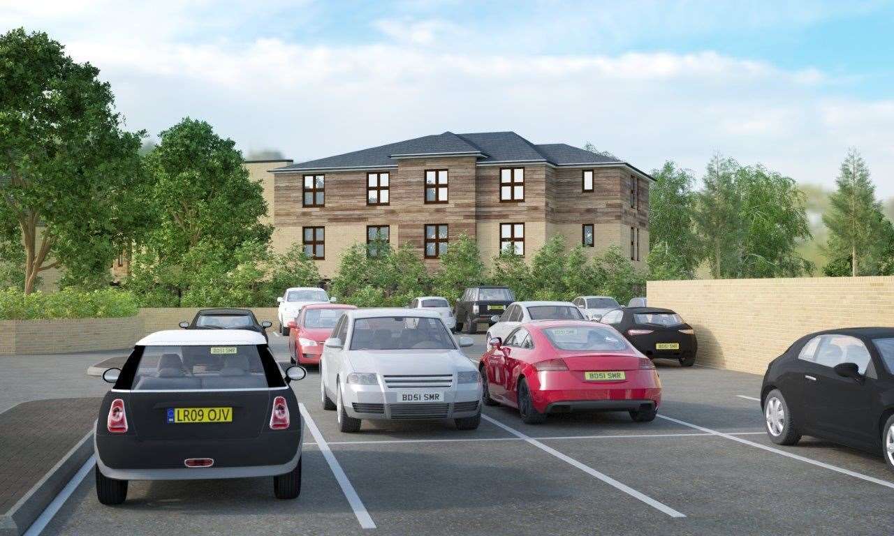It plans to have 37 car parking spaces and eight gaps for bikes. Picture: TMBC