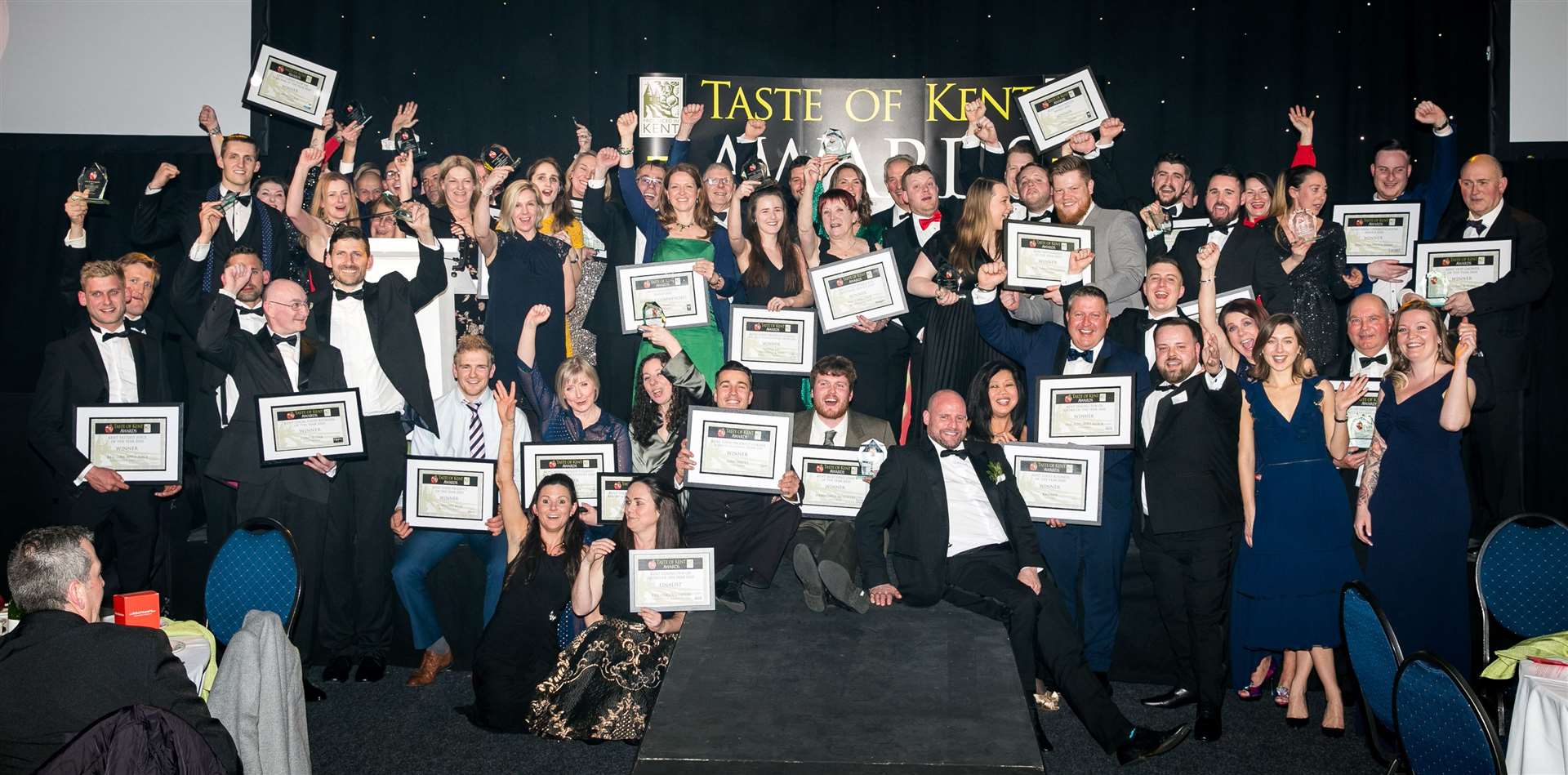 Winners of the Taste of Kent Awards in 2020 - this year's event will be held virtually