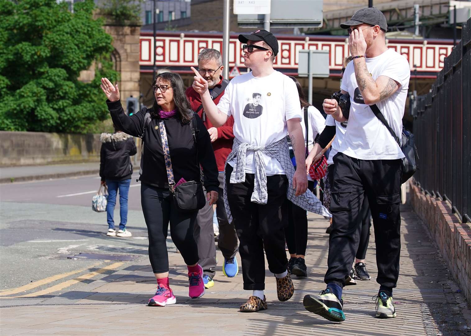 Ms Murray set off on the 200-mile walk from the Manchester Arena to Downing Street on May 7 (Peter Byrne/PA)