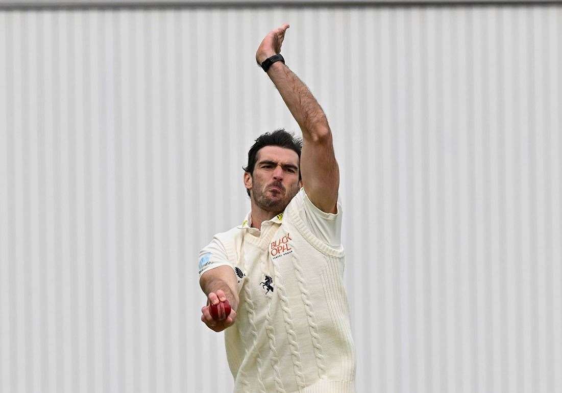 Grant Stewart - Kent’s Italian all-rounder recommended international team-mate Anthony Mosca to Canterbury Cricket Club. Picture: Keith Gillard