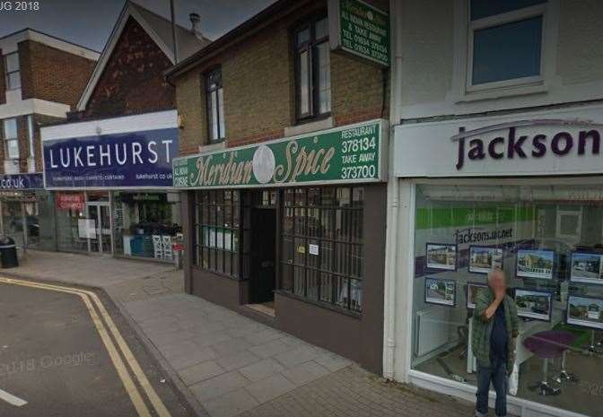 Meridian Spice in Rainham High Street was raided by immigration officers. Picture: Google Streetview. (21894725)