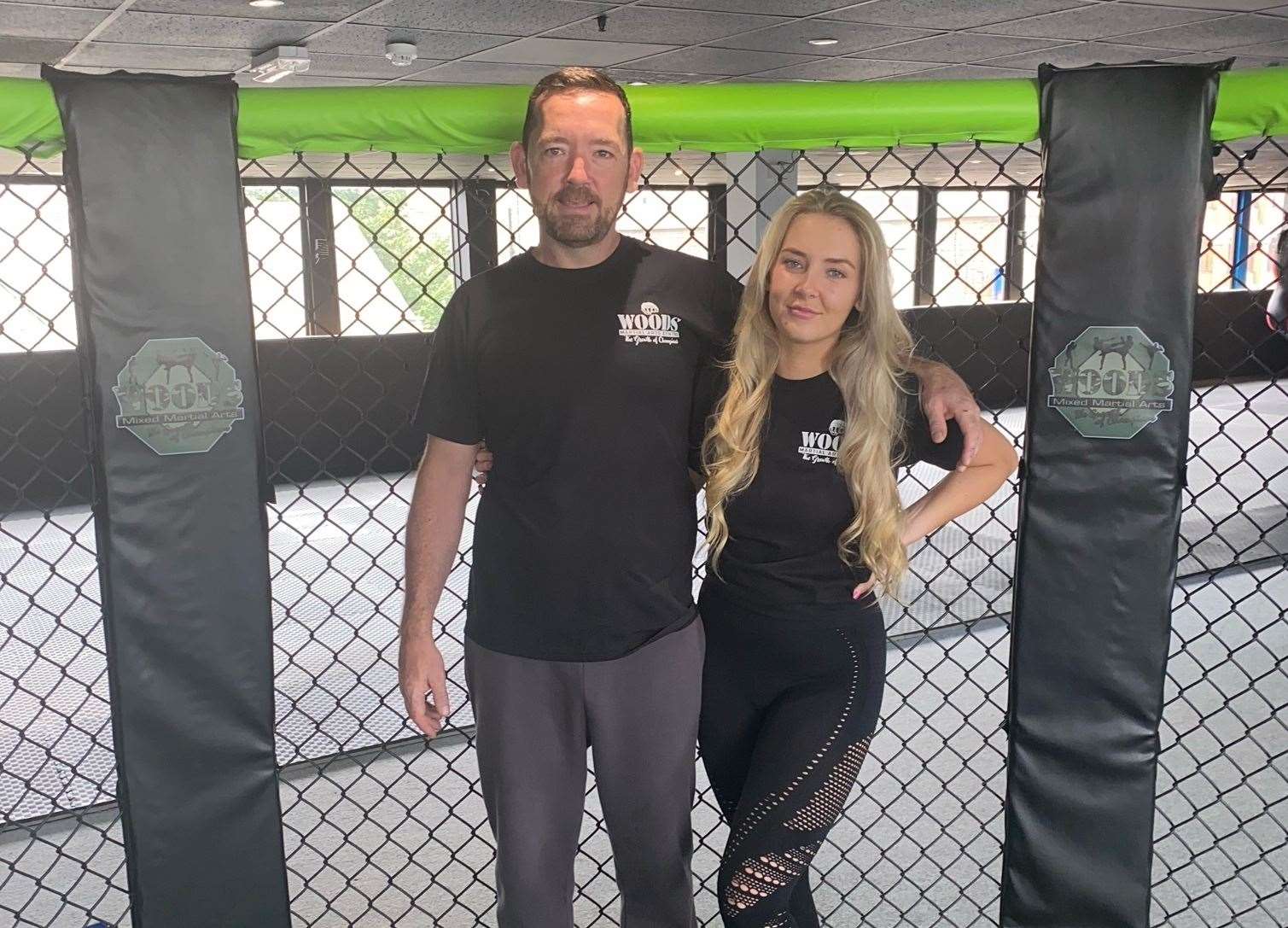 Matthew Woods and his daughter, Emily, are behind Woods Martial Arts Centre in Sittingbourne