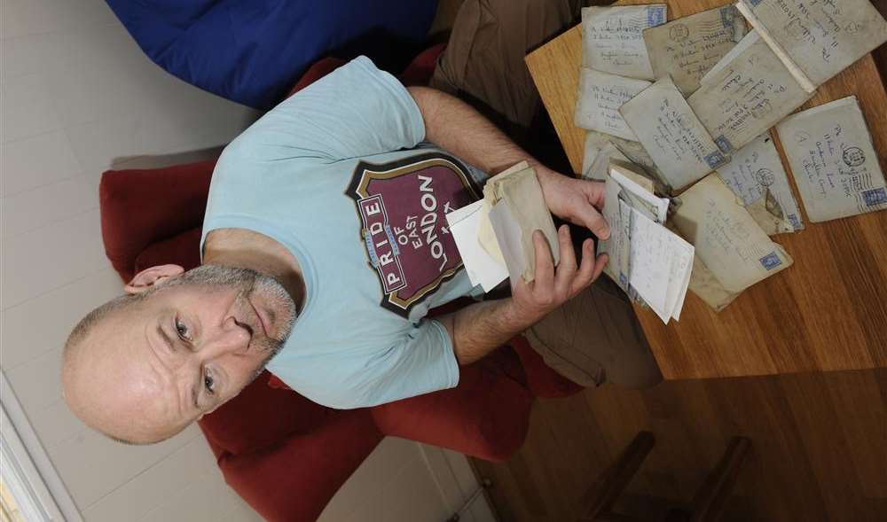 Alan Dearn found a collection of dusty love letters hidden in the loft of his Whitstable holiday home